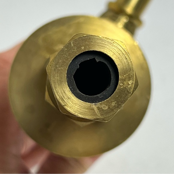 VTG Pair Embroidered Brass Decorative Ornate Separate Hot Cold Sink Faucets - Picture 8 of 16